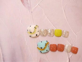 ネイルサロン ブリオン(Nail Salon Bullion)/ぷっくり粘土ネイル