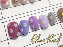 ネイルアンドまつげエクステ ブルーリーフ 四谷三丁目店(Blue Reef)/フラワーマットネイル