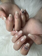 フラワーズネイル(flowers nail)/ちゅるんフレンチ
