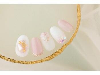 エムスラッシュネイル 本牧店(M SLASH)/ピンクネイル