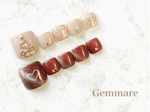 ジェンマーレ 二子玉川店/クリスマスフットネイル