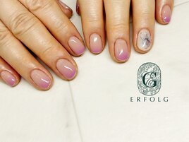 パラジェル×梅雨フラワーネイル