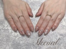 アクイユ 銀座店(ACCUEIL)/キラキラツイードネイル