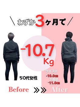 リバレイト(Liberate)/【50代女性】-10.7Kg減に成功！