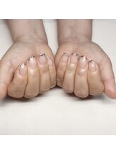 ジュリネイル(JULIE NAIL)/ガラスフレンチ♪