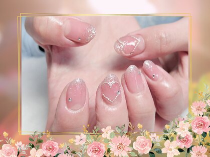 クリスタルネイルの写真