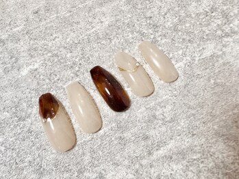 5種から選べるべっ甲ネイル♪