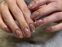 ネイル クランツ(nail kranz)/ホロフラワーネイル