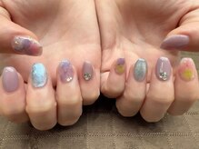 プラハネイル(+HER 美甲)/紫陽花×マグネット