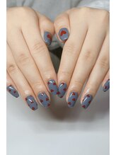 ムムネイル(Mum nail)/持ち込みバレンタインネイル