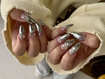 ABネイル(AB Nails)の写真/やりたいネイルの再現性抜群♪シンプルニュアンスネイル～痛ネイル、派手なネイル◎理想を指先で叶えます！