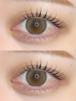 マイサロン 姫路(MYSALON)の写真/ラッシュリフト＋マツエクの同時施術で圧倒的盛れまつ毛で気分もUP♪下がり/逆まつげ・毛量でお悩みの方◎