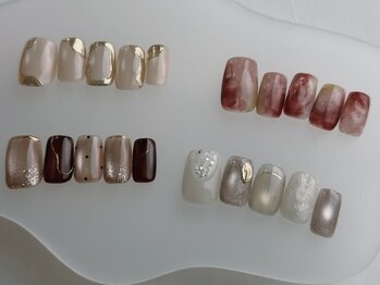 アミ バイ アメリ(AMI by Amelie)の写真/【上品なトレンドアート×丁寧なケア】指先から差がつく、大人のこだわりネイル。持ちの良さも好評[立川]