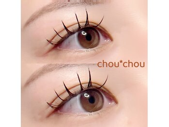シュシュ(chou*chou)の写真/安定感とモチの良さ抜群☆＜フラットマットラッシュ＞軽い付け心地でナチュラルだけど印象のあるお目元に。