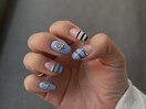 流行りのボーダーネイル
