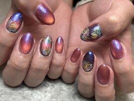 花火ネイル