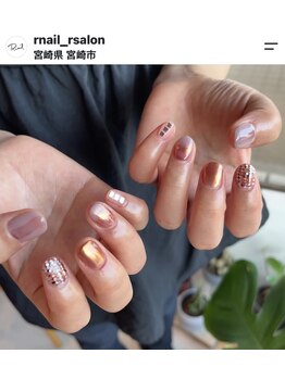 アールネイル(R NAIL)の写真/ショートで大人おしゃれなネイルを楽しむ♪爪の長さ形に合わせたケアが人気のサロン