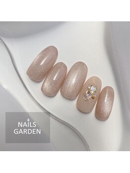 ネイルズガーデン(NAILS GARDEN)/シンプルマグネットネイル