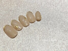 ミラー　ベージュ　ニュアンス