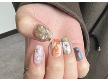 ダブリューアイラッシュ 中野(W.eyelash)/デザインネイル（両手同じ）