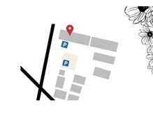 パフューム(perfume)の雰囲気（駐車場は、店舗前2台と向かいの砂利の駐車スペースS2～S5）