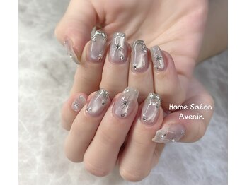 ホームサロンアヴニール(Home Salon Avenir.)/メタルアートネイル☆