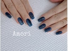 アモリ(Amori)/黒ベース青系マグネット