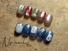 エヌズネイル 三鷹駅前北口店(n’s nail)/クリスマスネイル　定額8500
