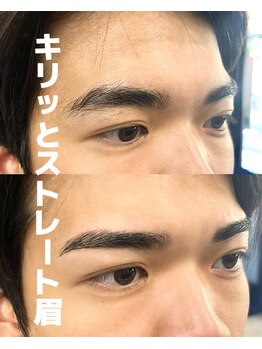 バーバーミキ 塚本(BARBER MIKI)/キリッとストレート眉
