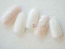 スオラ(suora)/雪の結晶×ホワイト