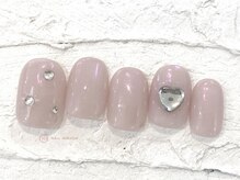 ネイルメゾン 池袋店(NAIL MAISON)/ピンクオーロラハート￥6800