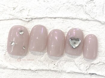 ネイルメゾン 池袋店(NAIL MAISON)/ピンクオーロラハート¥8050