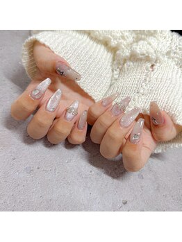 ワイズビューティ 梅田店(y’s beauty)/☆ベージュマグネットネイル☆