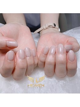 ヘブン ネイル 鶯谷(HEAVEN Nail)/ベージュワンカラーネイル
