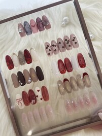 大人のほろ甘バレンタインネイル