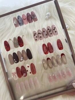 大人のほろ甘バレンタインネイル