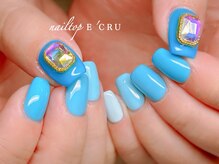 ネイルトップエクル(nail top E CRU)/Blueグラデーション