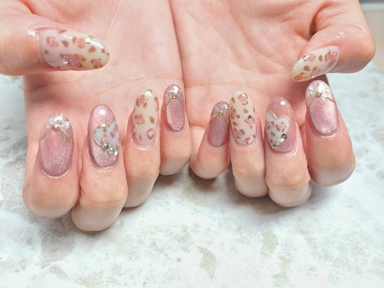 EVER NAIL office pink アレンジ入り EVER NAIL office pink アレンジ入り - メルカリ