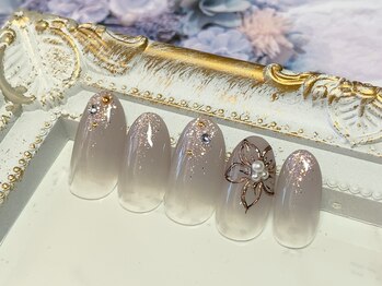 グリッター(GLITTER)/フラワーネイル