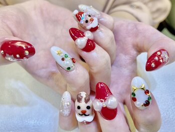 ネイルサロン ジェイ(Nail Salon J)/長さ出し冬クリスマスネイル