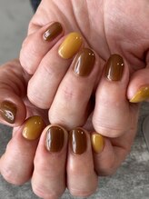 ネイルサロン ミル(Mille)/brown&mustard