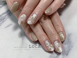 M-540 大人ミラーリボンネイル