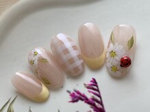 シキナ(shikina)/てんとう虫　チェック　フレンチ