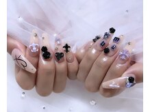 マルチューネイル 池袋(MARUCHU NAIL)/長さだしと好きなパーツ120分