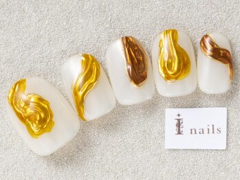 アイネイルズ 三宮店(I nails)/ゴージャスミラーゴールド¥8000