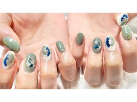 塗りかけニュアンスネイル