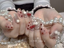 モアネイル 新宿/クリスマスハートネイル/新宿