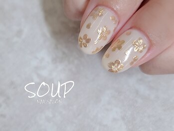 ミラー お花 ゴールド