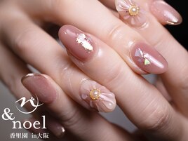 ぷっくりお花ネイル