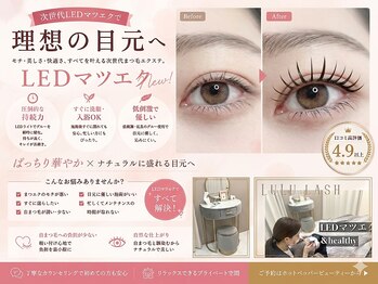 ルルラッシュ 堀江(LuLu lash)の写真/【うれしい個室空間】マツエクでお悩みの方はぜひ当店へ！丁寧なカウンセリングで理想の目元を実現☆